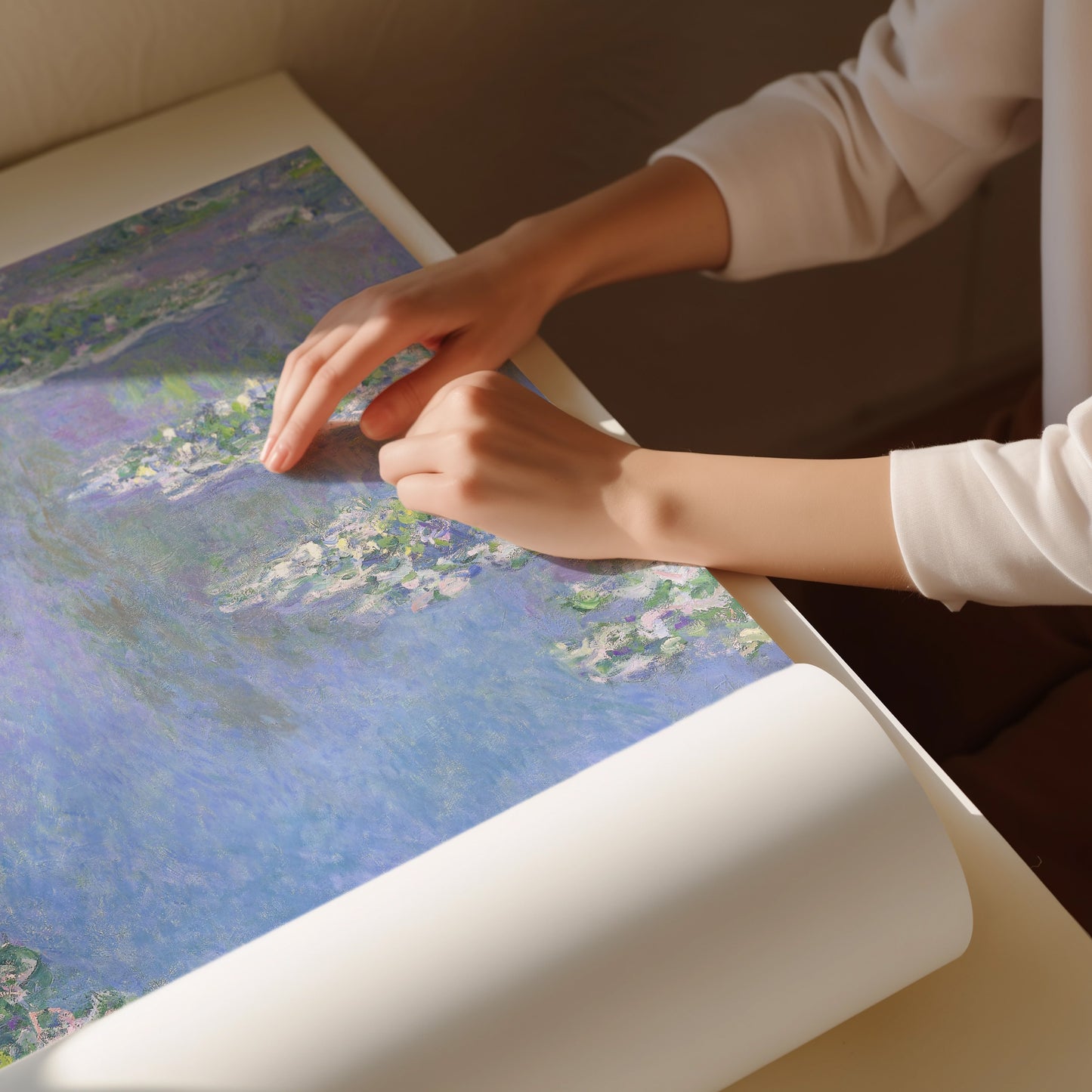 Blue Water Lilies by Claude Monet - Impressionist Wall Art Print