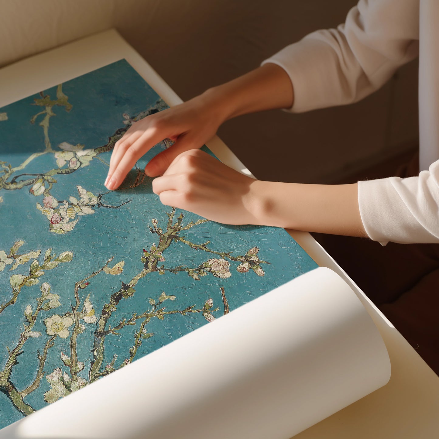 Almond Blossoms III by Vincent van Gogh - Floral Impressionist Art Print