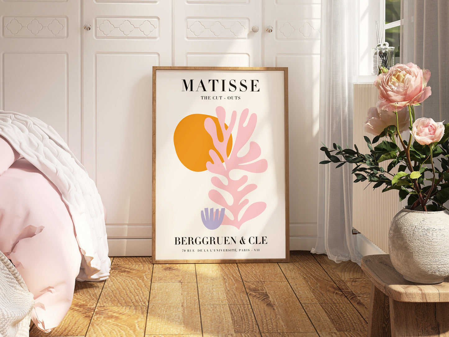 Coral Sol by Henri Matisse – Colourful Abstract Cut-Out Art Print