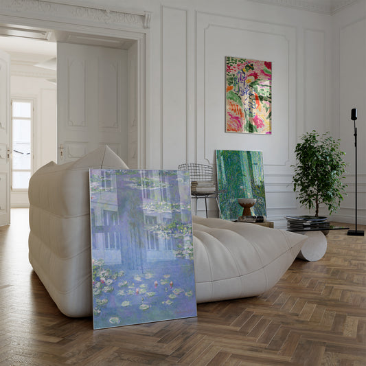 Blue Water Lilies by Claude Monet - Impressionist Wall Art Print