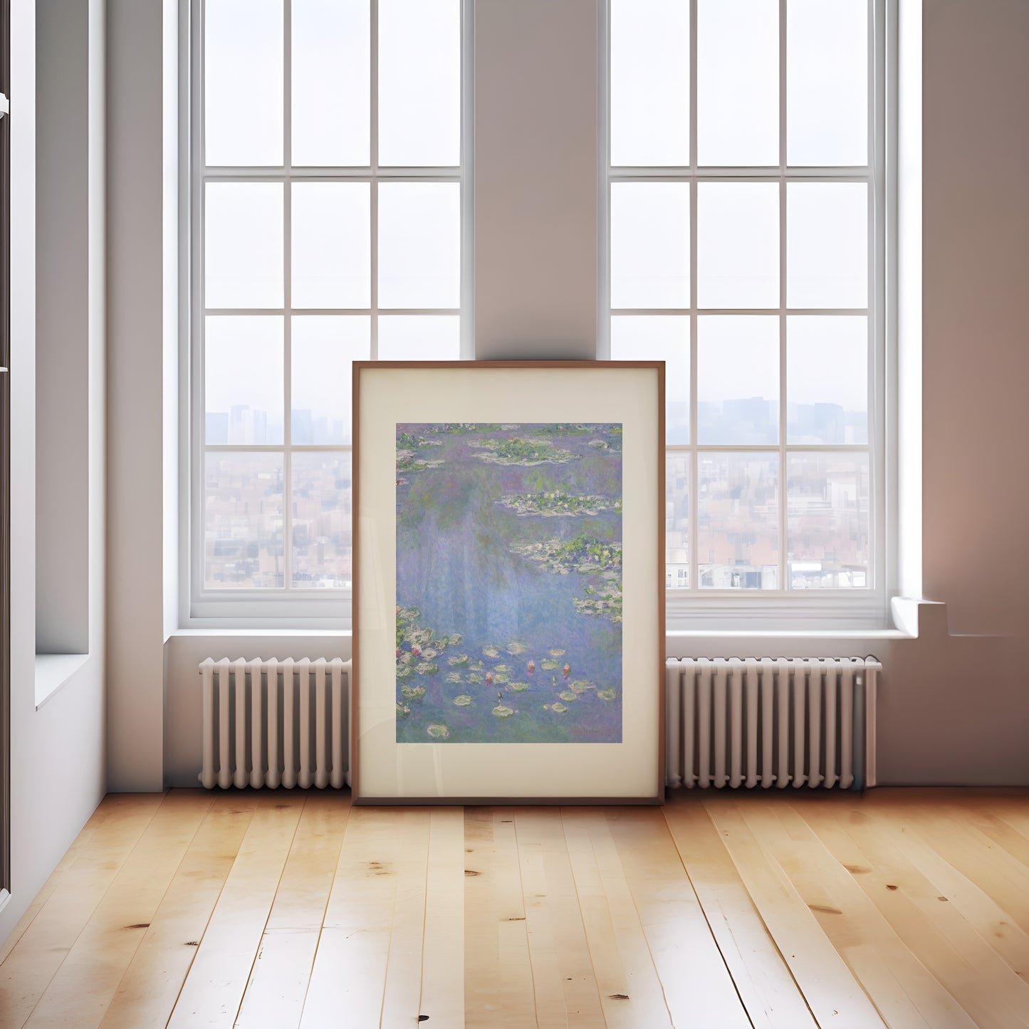 Blue Water Lilies by Claude Monet - Impressionist Wall Art Print