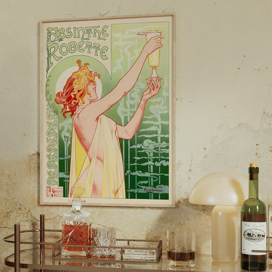 Absinthe Robette Poster by Henri Privat-Livemont - Art Nouveau Print