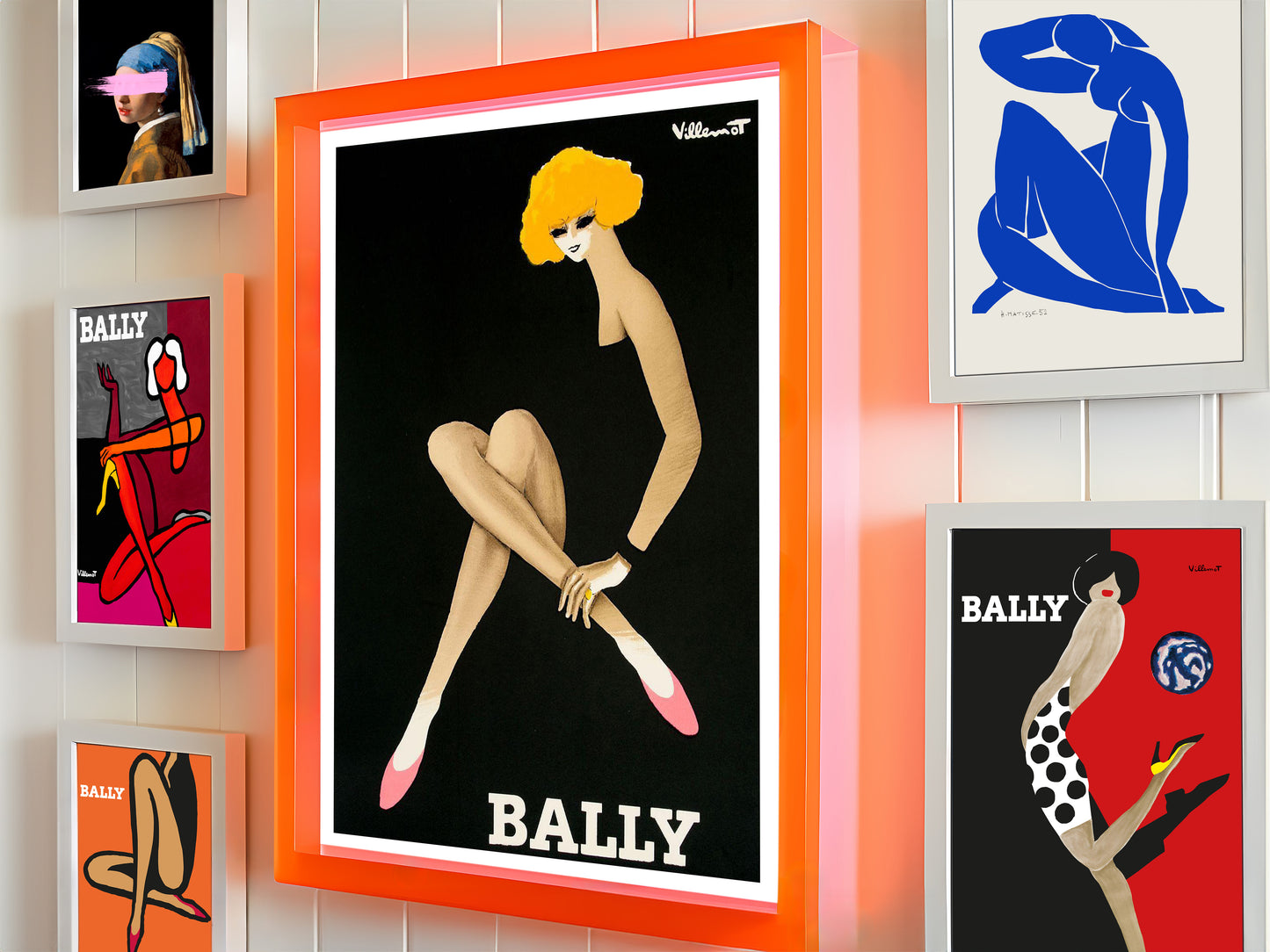 Bally Blonde Woman by Bernard Villemot - Vintage Fashion Print