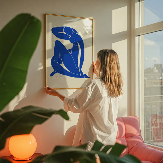 Blue Nude II by Henri Matisse - Blue Cut Out Woman