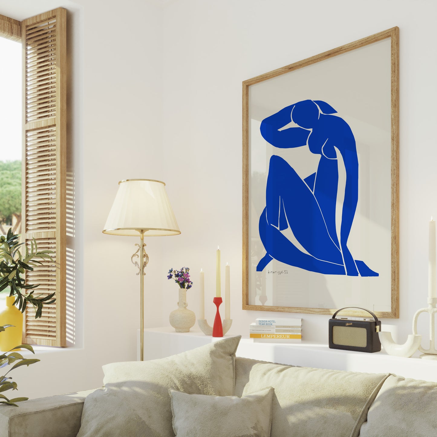 Blue Nude II by Henri Matisse - Blue Cut Out Woman
