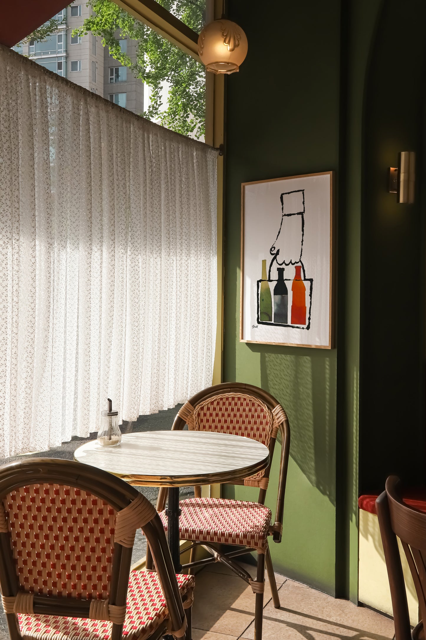 Chef Wine Bottle Illustration by George Giusti