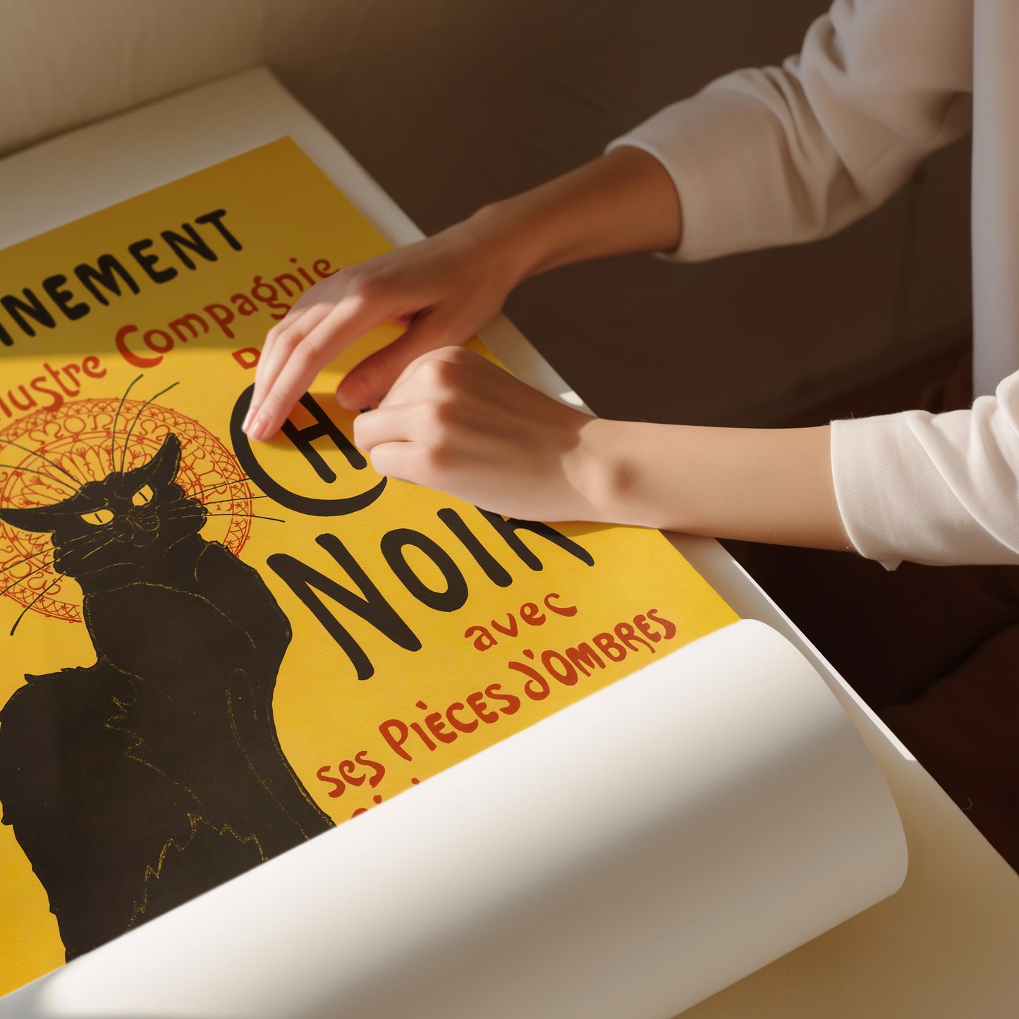 Le Chat Noir Poster by Théophile Steinlen - Vintage French Cat Art Print