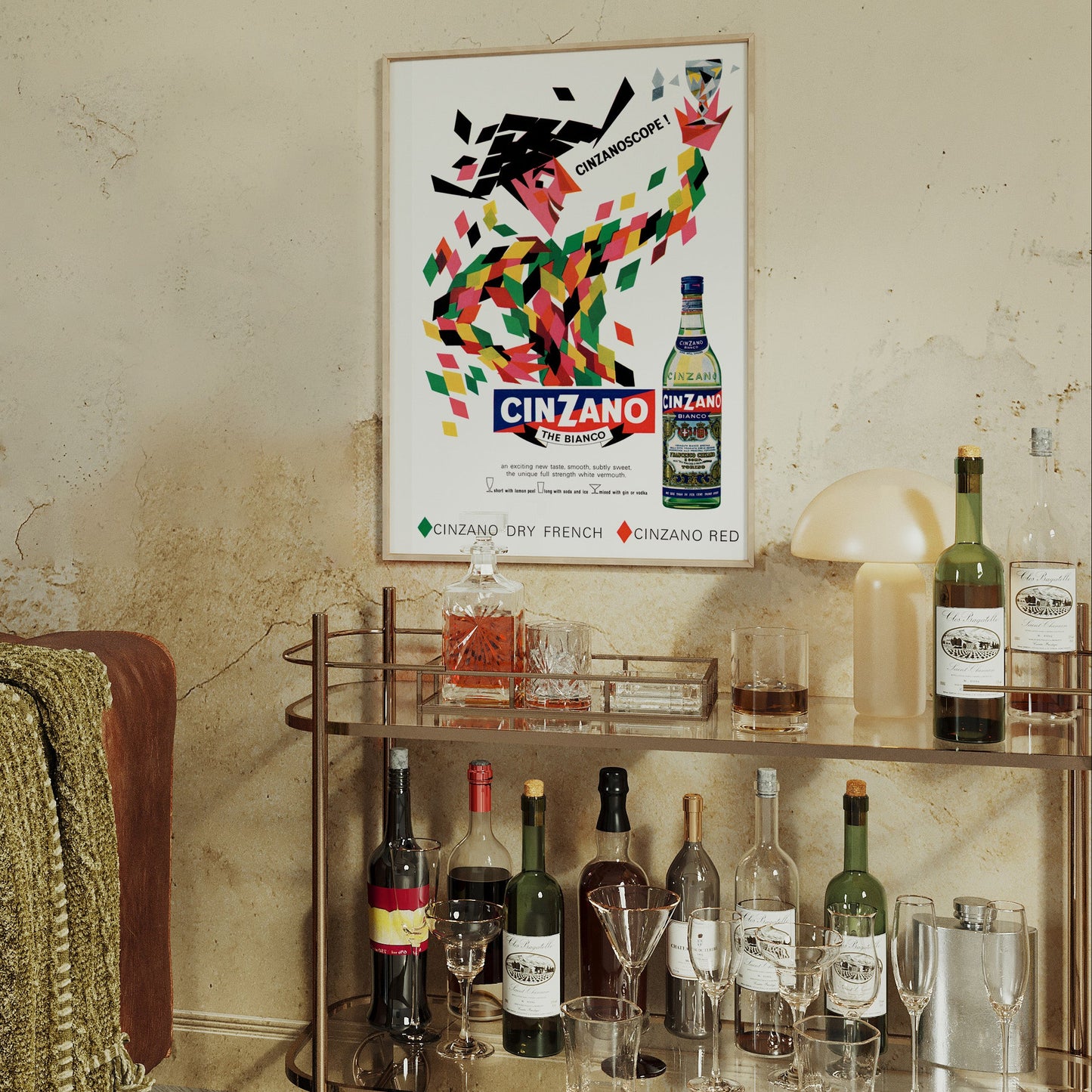 Cinzano Bianco Poster by Leonetto Cappiello - Vintage Italian Cocktail Art Print