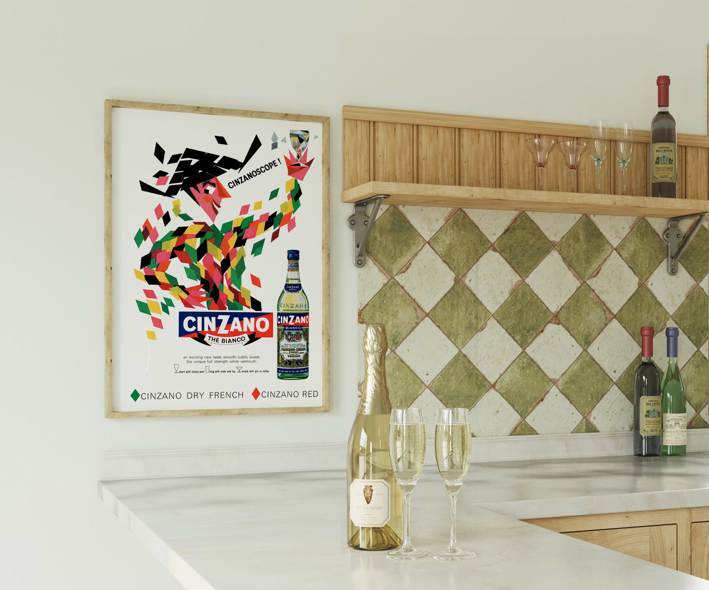 Cinzano Bianco Poster by Leonetto Cappiello - Vintage Italian Cocktail Art Print