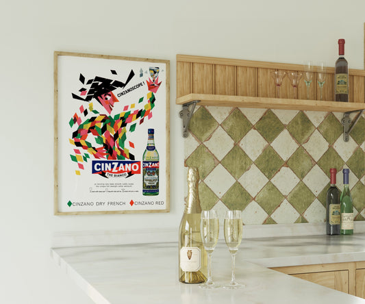 Cinzano Bianco Poster by Leonetto Cappiello - Vintage Italian Cocktail Art Print