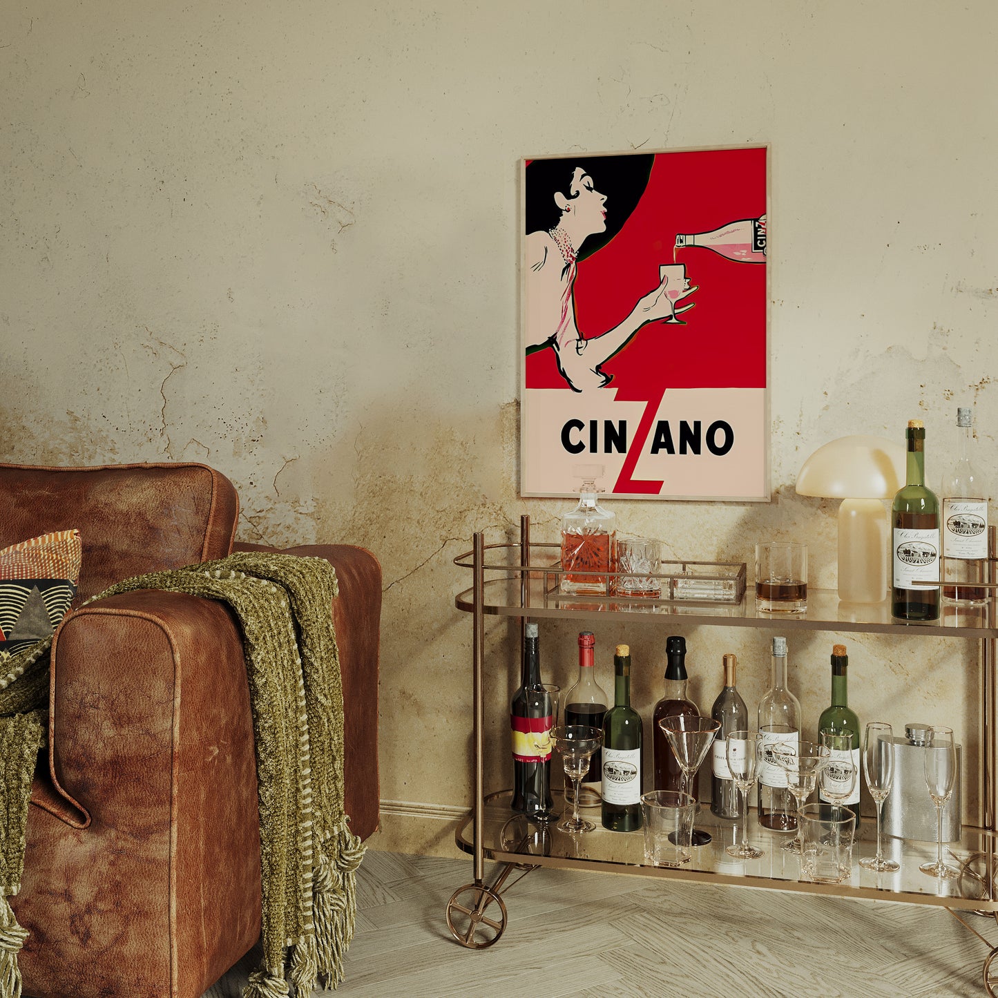 Cinzano Lady Poster by Leonetto Cappiello - Vintage Italian Cocktail Art Print