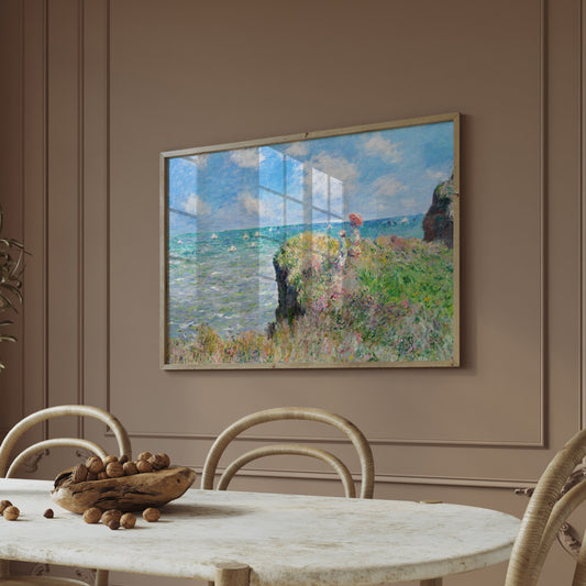 Cliff Walk at Pourville by Claude Monet - Impressionist Coastal Landscape Art Print