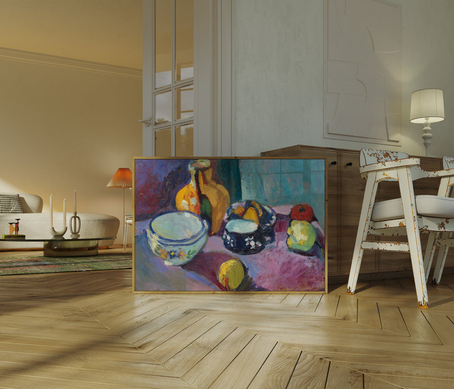 Dishes and Fruit by Henri Matisse - Colourful Still Life Wall Art