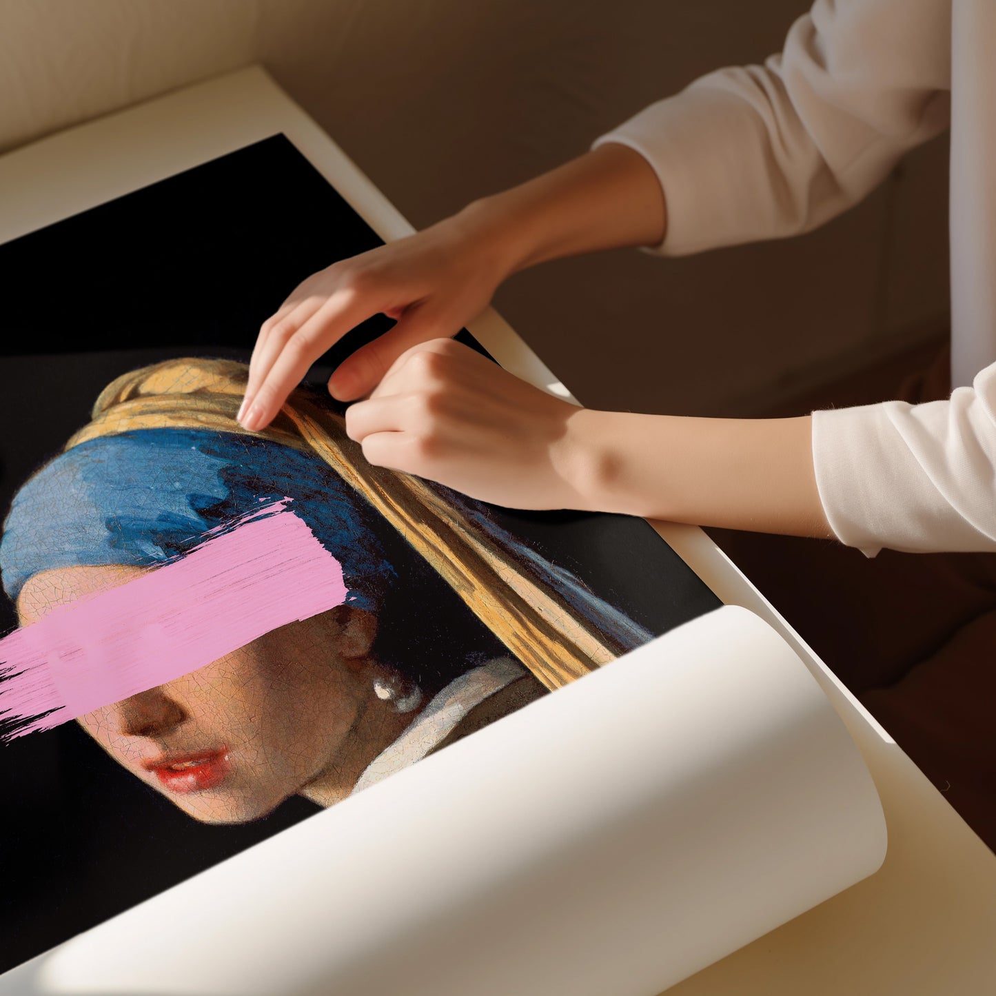 Girl With a Pearl Earring Reimagined Print