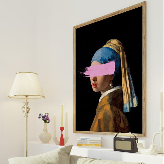Girl With a Pearl Earring Reimagined Print