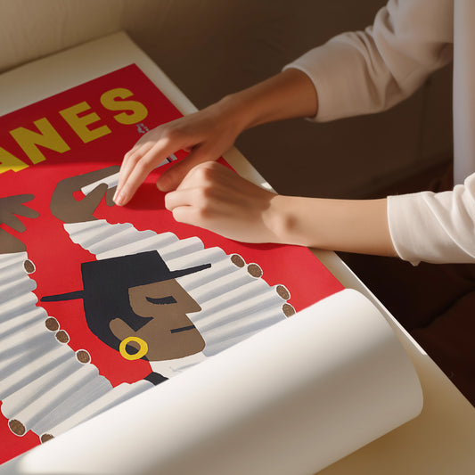 Vintage Gitanes Poster by Hervé Morvan - French Advertising Wall Art Print