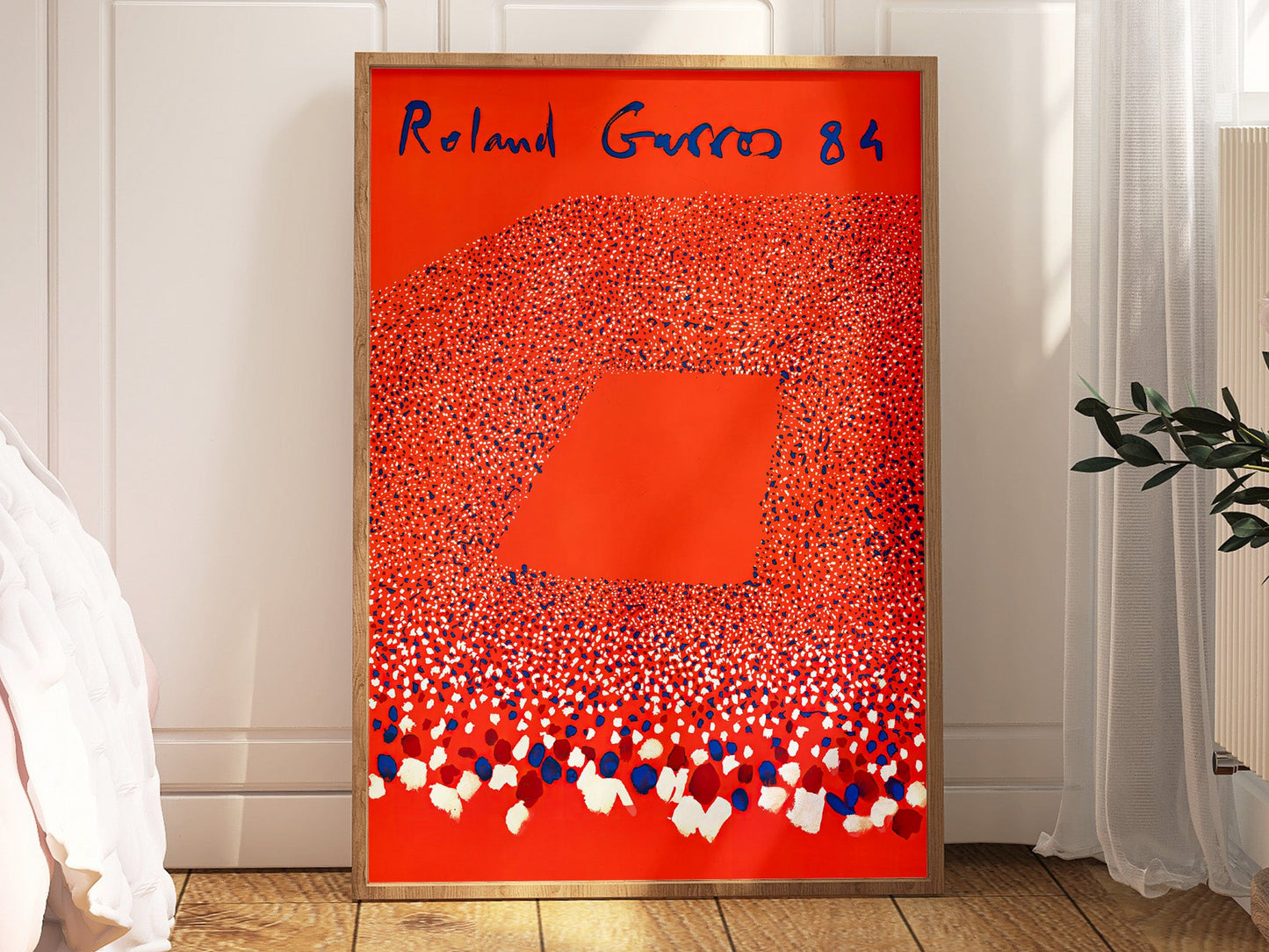 Roland Garros 1984 Tennis Poster Print - Vintage French Open Sports Wall Art