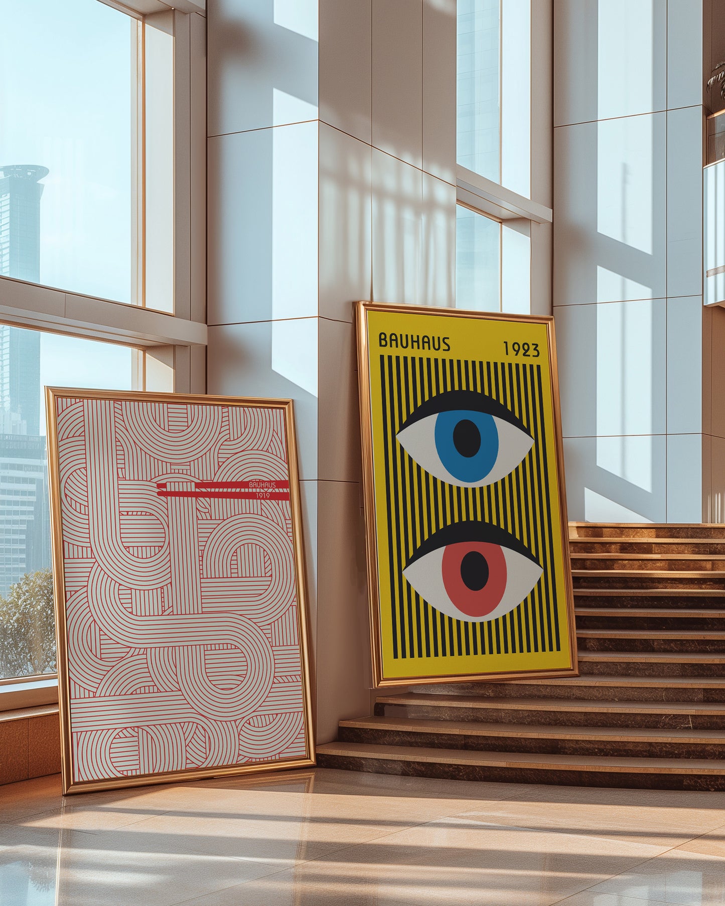 Dual Vision by Bauhaus - Abstract Geometric Art Print