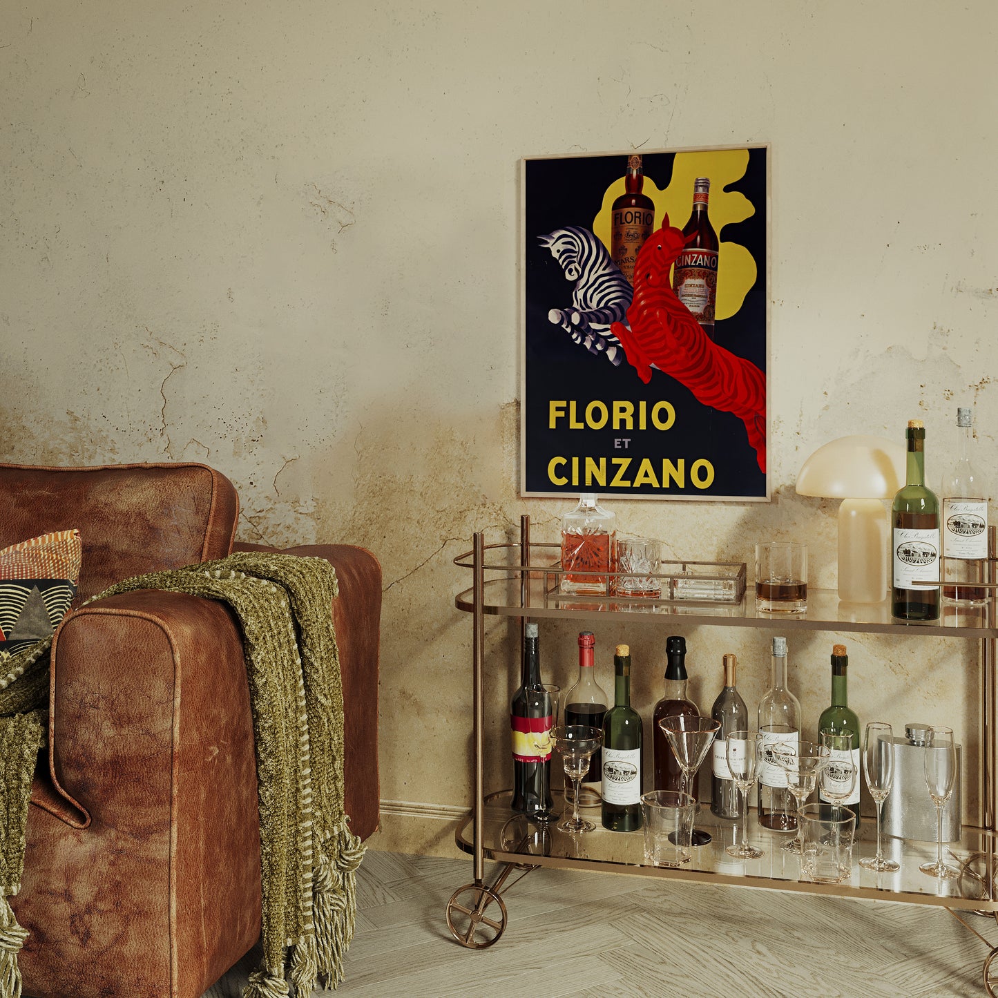 Florio Cinzano 1930 Drink Vintage Ad - Leonetto Cappiello