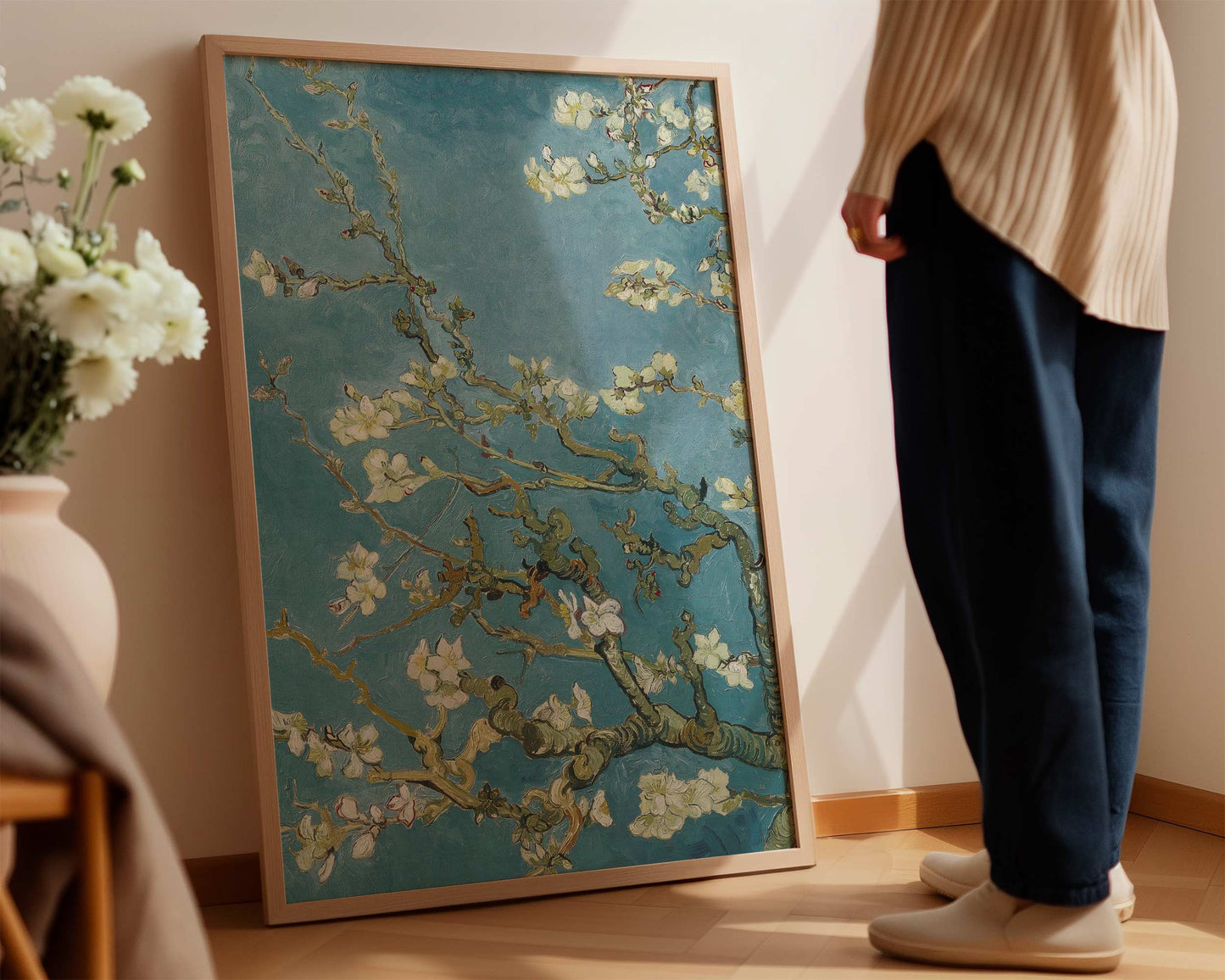 Almond Blossoms III by Vincent van Gogh - Floral Impressionist Art Print
